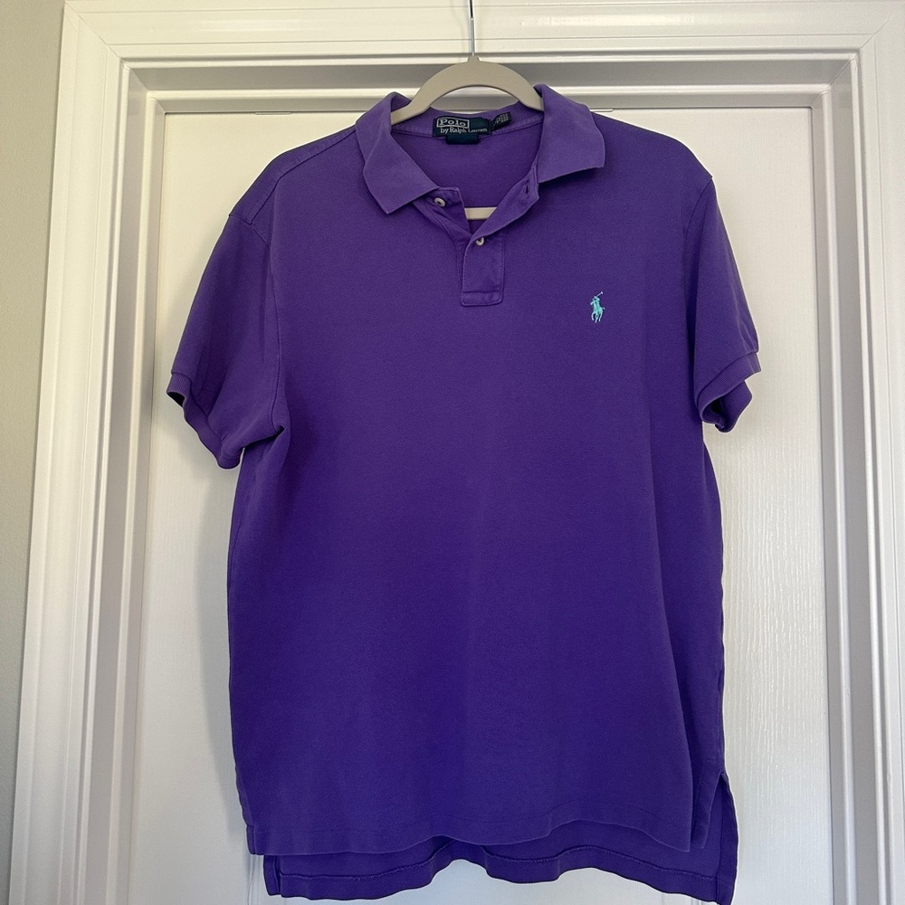 Polo Ralph Lauren Polo Shirt Men’s short sleeve size L Purple